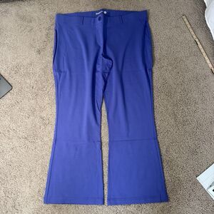 Betabrand Two Pocket Dress Pant Yoga Boot Cut Purple Sz 3X NWT Stretch Pull On
